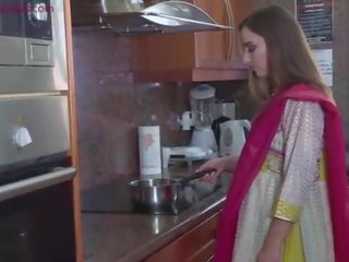 Lonely charming wife falls prey to husband's pervy boss Niks Indian