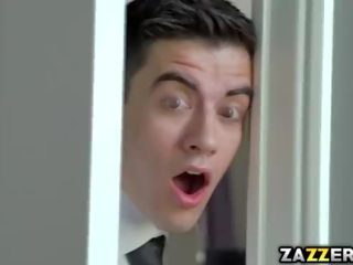 Диамант jackson дълбоко гърло духане а бял manhood