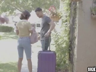 Sedusive thiếu niên và cô ấy thiếu niên taken qua người ngoài hành tinh vì bốn người