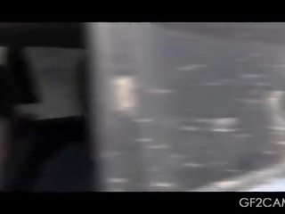 Söýgülim hottie in äýnek driving her maşyn naked