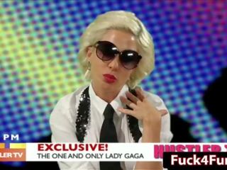 Damsel Gaga Gives Head on Larry King Live - Helly Mae Hellfire