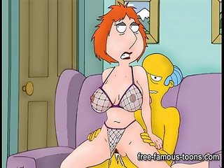 Griffins 和 simpsons 滑稽模仿 無盡