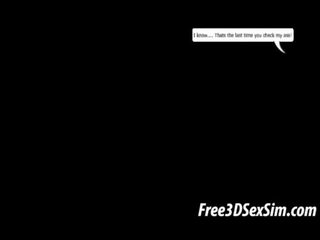 두 우수한 3d 아가씨 사용 그들의 매력 에 약 geeks