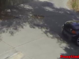 Stranded streetwalker facefucked brutally