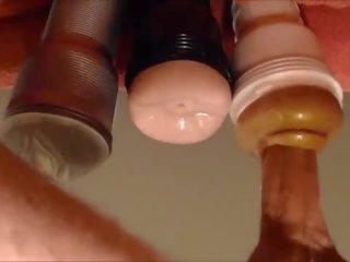 3 fleshlights : фалшив путка, уста и задник прецака untill празнене